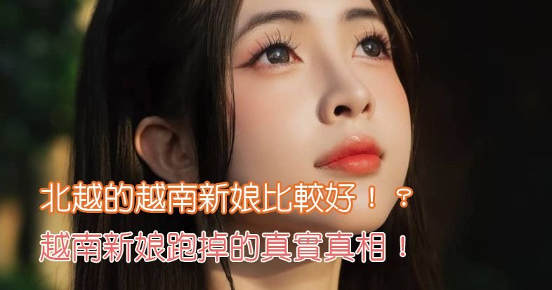 北越的越南新娘比較好！？越南新娘跑掉的真實真相！