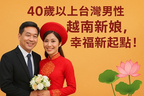 40歲以上男性娶越南新娘，幸福新起點！